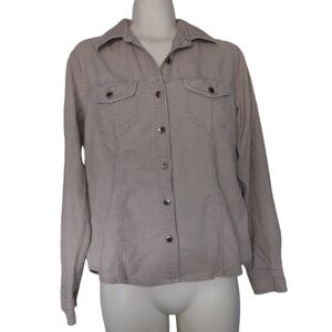 Vintage Tan Button Up Corduroy Jacket